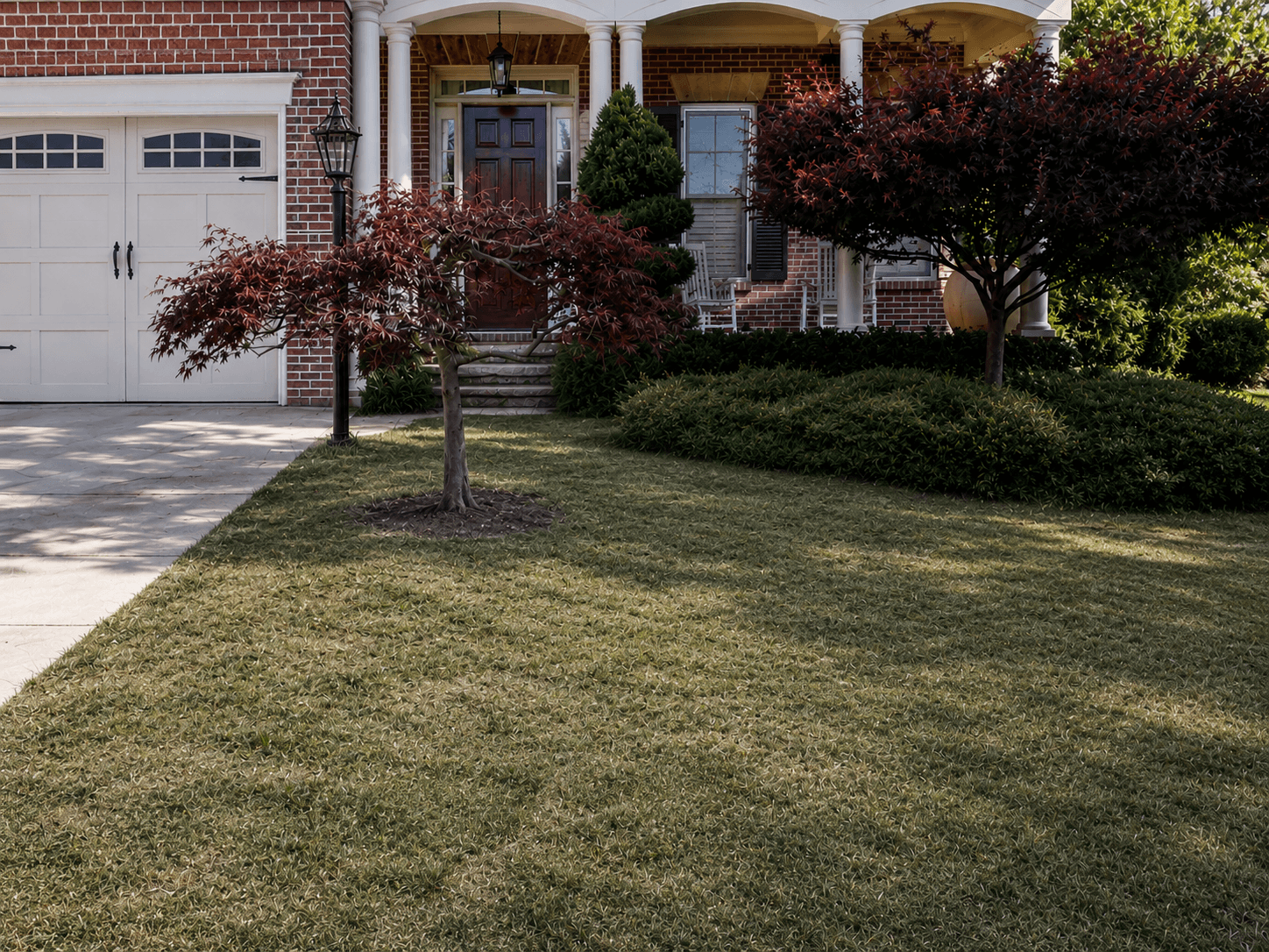Residential property before landscaping improvements